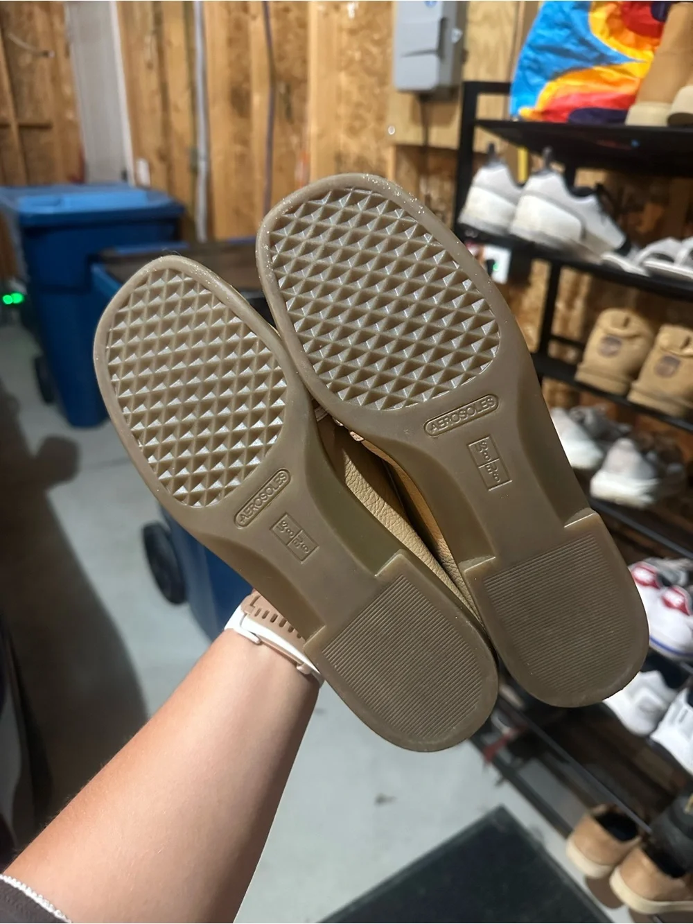 Women’s tan flats